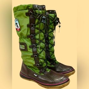 NEW Pajar Canada Women’s Sz 40 US 9-9.5 Waterproof Grip Tall Winter Boots green